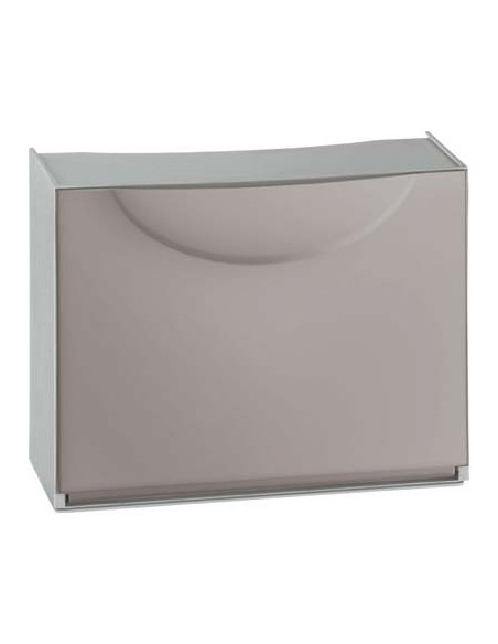 SCARPIERA MODULARE HARMONY BOX TERRY TORTORA/GRIGIO CM 51X19 H.CM 39