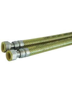 TUBO GAS FLESSIBILE FF SUPERGAS PARIGI INOX/PVC 1/2FF CM 100