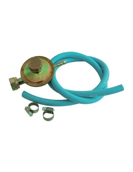 REGOLATORE GAS GPL BP TARATURA VARIABILE KIT + TUBO MT 1 + FASCETTE PZ 2