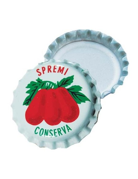 TAPPO CORONA SMALTATO POMODORO MM 26 CF - 80XPZ 100