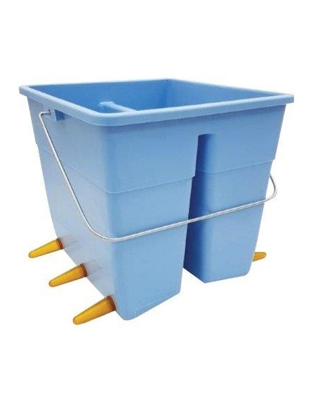 SECCHIO POPPATOIO OVINI + 6 TETTARELLE INFERIORI LT 11