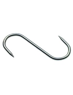 GANCIO MACELLAIO 2 PUNTE INOX MM 100X4