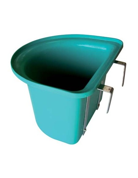 MANGIATOIA CAVALLI STACCIONATA PESANTE PLASTICA/METALLO CM 39X32 H.CM 26