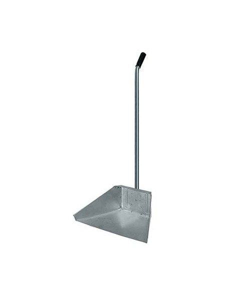 ALZA IMMONDIZIA ACCIAIO + MANICO DOMUS ZINCATO CM 34X25 H.CM 76