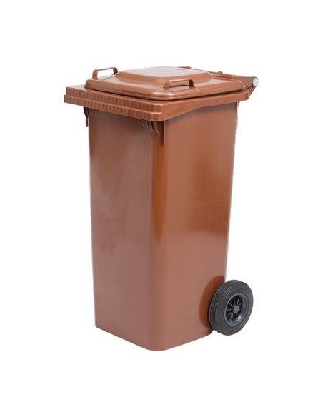 BIDONE IMMONDIZIA GREEN 240 + RUOTE ICS MARRONE LT 240 CM 72X58 H.CM 106
