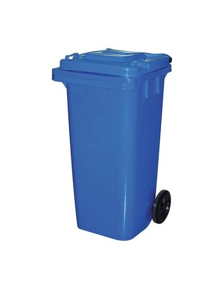BIDONE IMMONDIZIA GREEN 120 + RUOTE ICS AZZURRO LT 120 CM 55X50 H.CM 94
