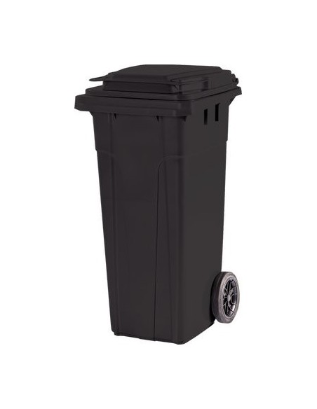 BIDONE IMMONDIZIA DOMUS 120 + RUOTE PE MARRONE LT 120 CM 51X46 H.CM 100 + POLIECO