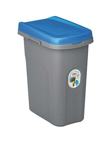 PATTUMIERA IMMONDIZIA ECO SYSTEM STEFANPLAST BLU LT 15 CM 33X22 H.CM 41