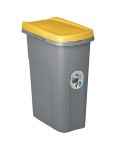 PATTUMIERA IMMONDIZIA ECO SYSTEM STEFANPLAST GIALLO LT 25 CM 39X24 H.CM 51