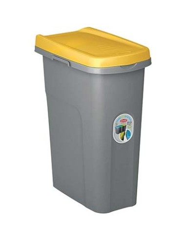 PATTUMIERA IMMONDIZIA ECO SYSTEM STEFANPLAST GIALLO LT 25 CM 39X24 H.CM 51