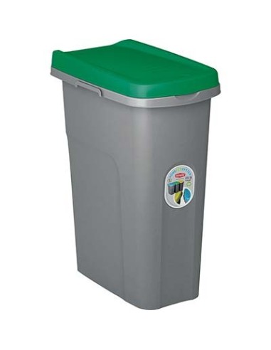 PATTUMIERA IMMONDIZIA ECO SYSTEM STEFANPLAST VERDE LT 25 CM 39X24 H.CM 51