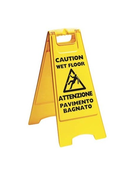 SEGNALE ATTENZIONE PAVIMENTO BAGNATO APEX PP CM 31 H.CM 67