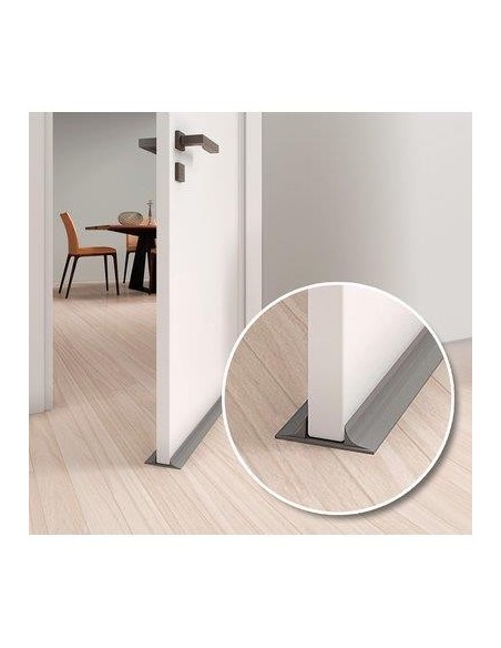 PARAFREDDO SOTTOPORTA ELASTICO  NERO MM 95X20 L.CM 85