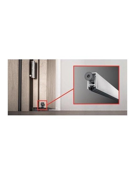 PARAFREDDO SOTTOPORTA A GHIGLIOTTINA REGOLABILE ALLUMINIO MM 13X28 CM  83