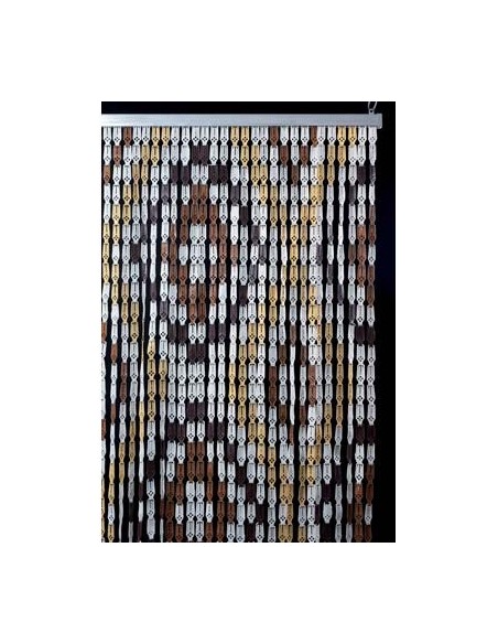 TENDINA PRONTA ROMBI A PIASTRINE PLASTICA CM 120 H.CM 230