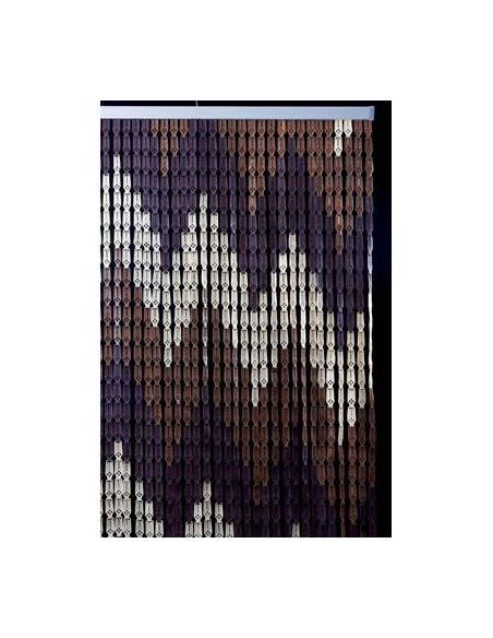 TENDINA PRONTA ZIG ZAG A PIASTRINE PLASTICA CM 120 H.CM 230