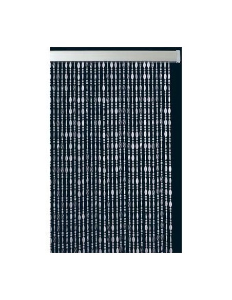 TENDINA PRONTA TWIST PLASTICA KRISTAL/BIANCO CM 120 H.CM 230