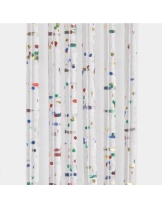 TENDINA PRONTA LUXOR 144 FILI PVC LISCIO MULTICOLOR GLITTERATO CM 120 H.CM 240