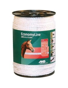 CORDA ELETTRORECINZIONE AKO KERBL FILI ACCIAIO 6 MM 6 MT 200