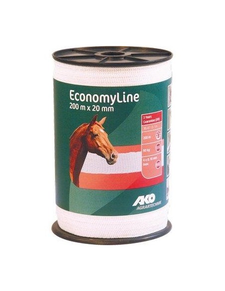 FETTUCCIA ELETTRORECINZIONE AKO KERBL FILI ACCIAIO INOX 4 MM 20 MT 200