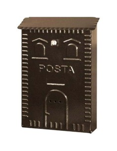 CASSETTA POSTA CASETTA 702 ACCIAIO VERN NERO/RAME MM 250X80 H.MM 380