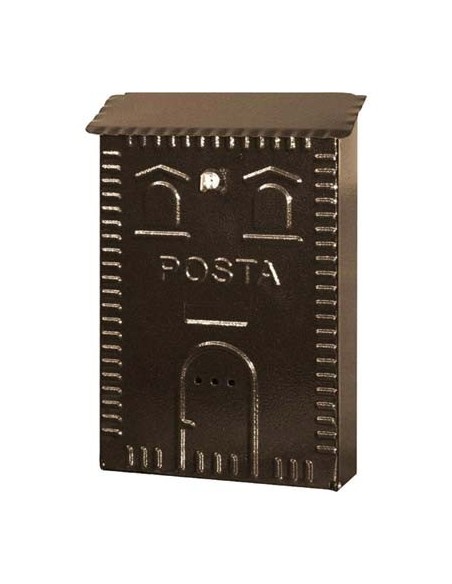 CASSETTA POSTA CASETTA 702 ACCIAIO VERN NERO/RAME MM 250X80 H.MM 380