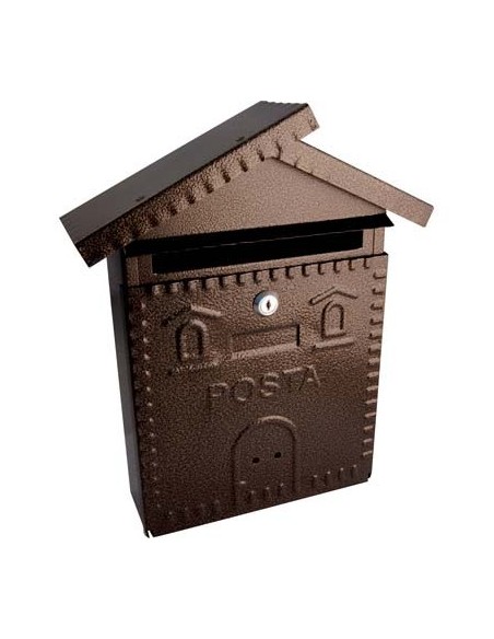 CASSETTA POSTA CASETTA 700 ACCIAIO VERN NERO/RAME MM 280X90 H.MM 350