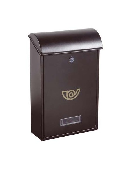 CASSETTA POSTA VILLA ALUBOX ACCIAIO VERN ANTRACITE MM 250X100 H.MM 400