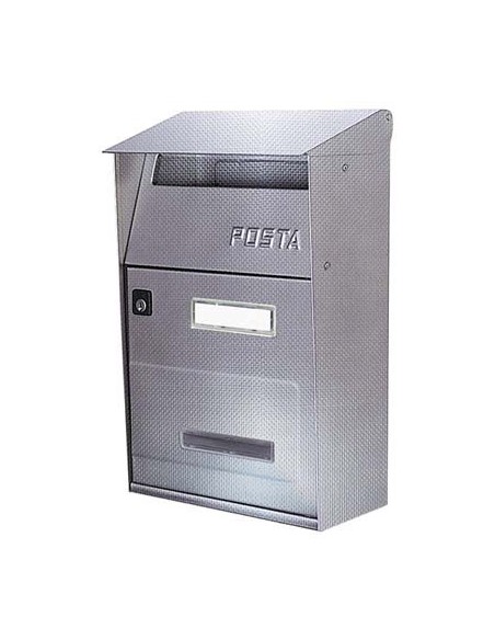 CASSETTA POSTA FT ALUBOX INOX 18/10 TELA DI LINO MM 220X110 H.MM 320