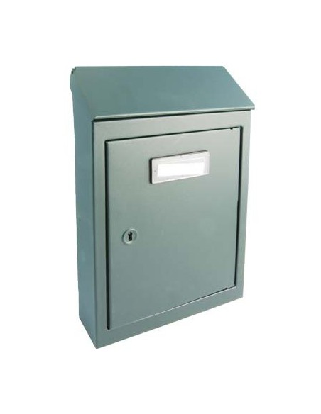 CASSETTA POSTA TRADIZIONE EGIZIA MINI ACCIAIO VERN VERDE MM 175X50 H.MM 260