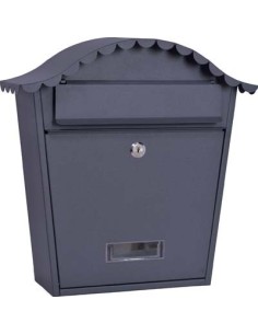 CASSETTA POSTA COUNTRY DOMUS ACCIAIO VERN ANTRACITE MM 360X135 H.MM 370