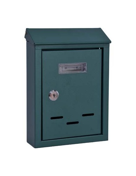 CASSETTA POSTA TRADIZIONE + CILINDRO MAXI ACCIAIO VERN VERDE 200X60 H.300