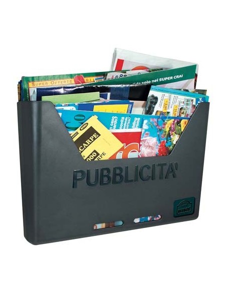 CASSETTA PORTA PUBBLICITA CAROSELLO ALUBOX POLICARBONATO ANTRACITE MM 250X75 H.MM 360