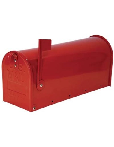 CASSETTA POSTA TOPOLINO ALUBOX ACCIAIO VERN ROSSO MM 170X480 H.MM 220