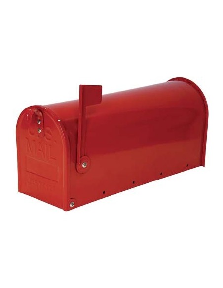 CASSETTA POSTA TOPOLINO ALUBOX ACCIAIO VERN ROSSO MM 170X480 H.MM 220