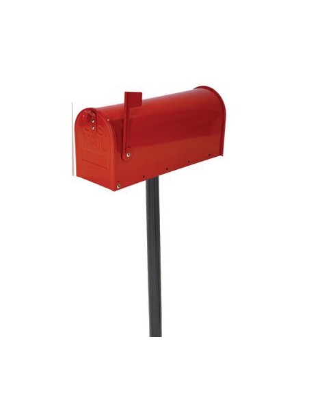 PALO X CASSETTA POSTA TOPOLINO ALUBOX ACCIAIO VERN NERO H.CM 145