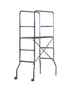 TRABATTELLO TRIO MARCHETTI ACCIAIO ZINCATO CM 130X60 H.CM 118/188