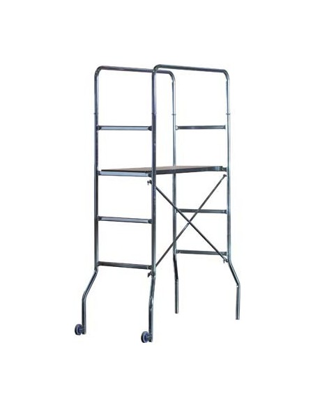 TRABATTELLO TRIO MARCHETTI ACCIAIO ZINCATO CM 130X60 H.CM 118/188