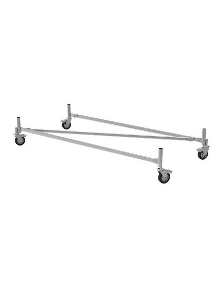 BASE TRABATTELLO GRIM EU 75 50045 MARCHETTI ACCIAIO ZINC CM 165X75 + 4 RUOTE