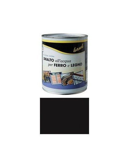 SMALTO ACQUA HAND NERO LUCIDO RAL 9011 ML 750