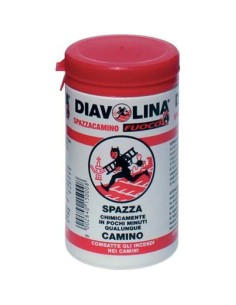 ANTIFULIGGINE SPAZZACAMINO POLVERE DIAVOLINA FUOCO GR 270