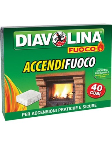 ACCENDIFUOCO DIAVOLINA FUOCO CUBETTI 40