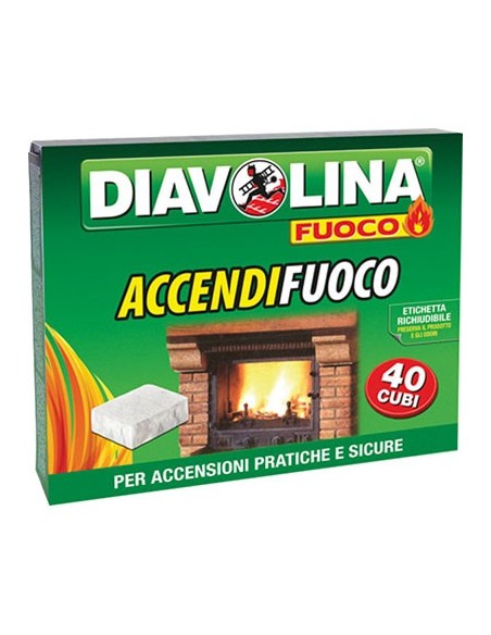 ACCENDIFUOCO DIAVOLINA FUOCO CUBETTI 40