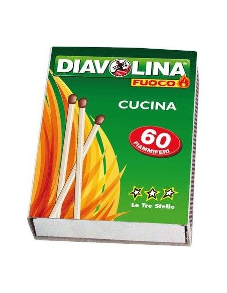 FIAMMIFERI CORTI DIAVOLINA MM  55 CF - 4XPZ 60