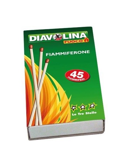 FIAMMIFERI LUNGHI DIAVOLINA MM 100 CF - 10XPZ 45