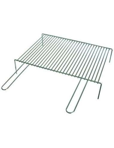 GRATICOLA BARBECUE A BARRE SINGOLA FD ACCIAIO CROMATO MANICI 2 CM 40X35