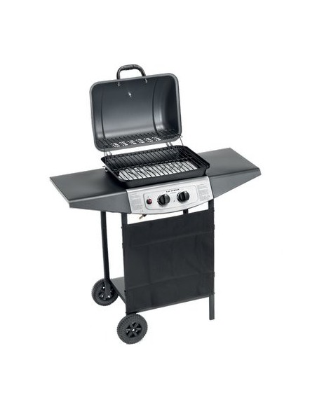BARBECUE GAS DOUBLE COOKING SYSTEM 2 OMPAGRILL FUOCHI 2 CM 98X43 H.CM 100 + ROCCIA LAVICA