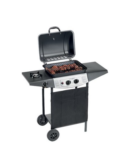 BARBECUE GAS DOUBLE COOKING SYSTEM 3 OMPAGRILL FUOCHI 3 CM 98X43 H.CM 100 + ROCCIA LAVICA