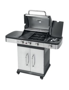 BARBECUE GAS INDIANAPOLIS 4 TITANIUM OMPAGRILL FUOCHI 4 CM 121X60 H.CM 138