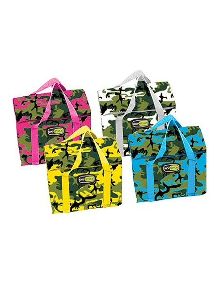 BORSA TERMICA CAMOUFLAGE LUNCH BAG GIOSTYLE LT 6 CM 23X17X14 COLORI MIX
